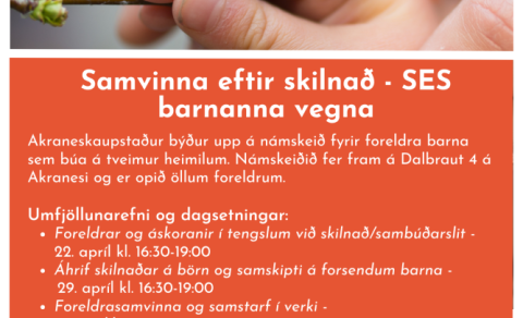 Námskeið fyrir foreldra barna sem búa á tveimur heimilum